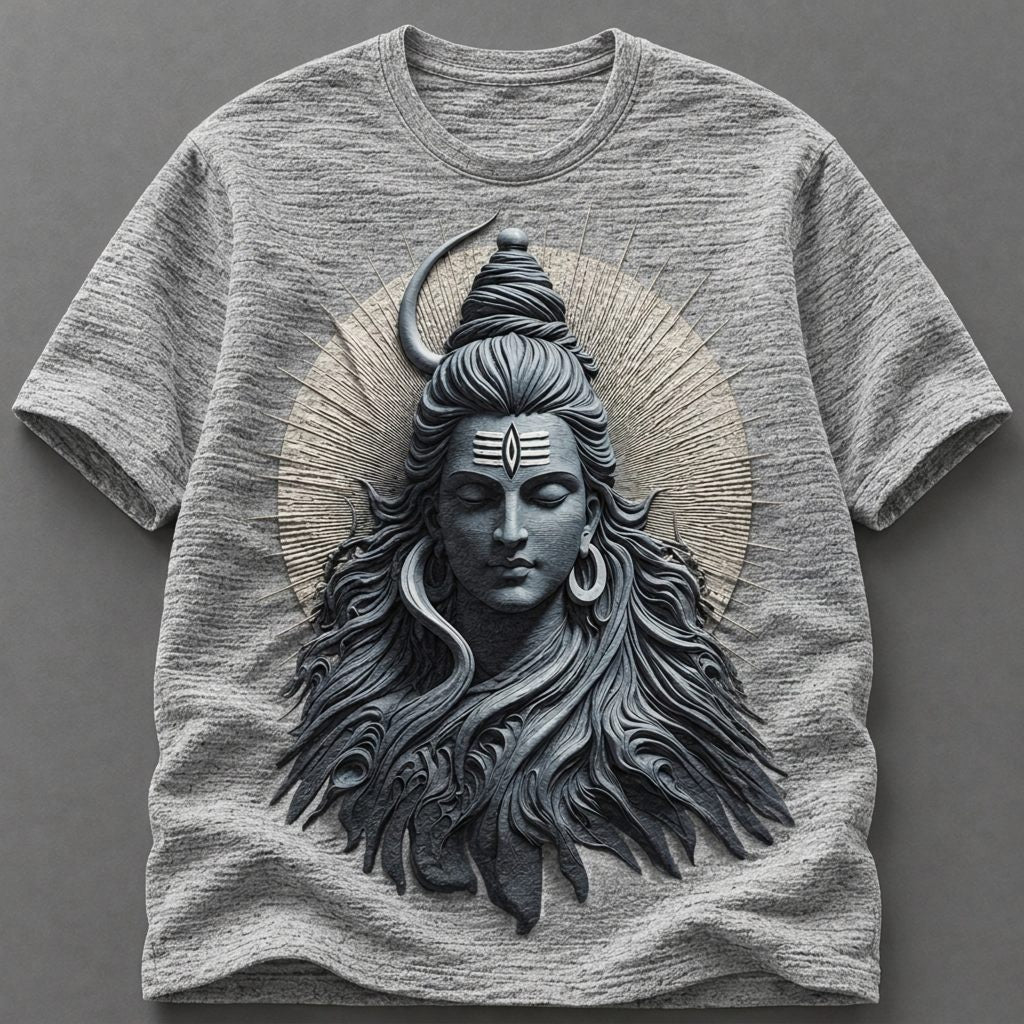 Lord Shiva Cosmic Energy White T-Shirt