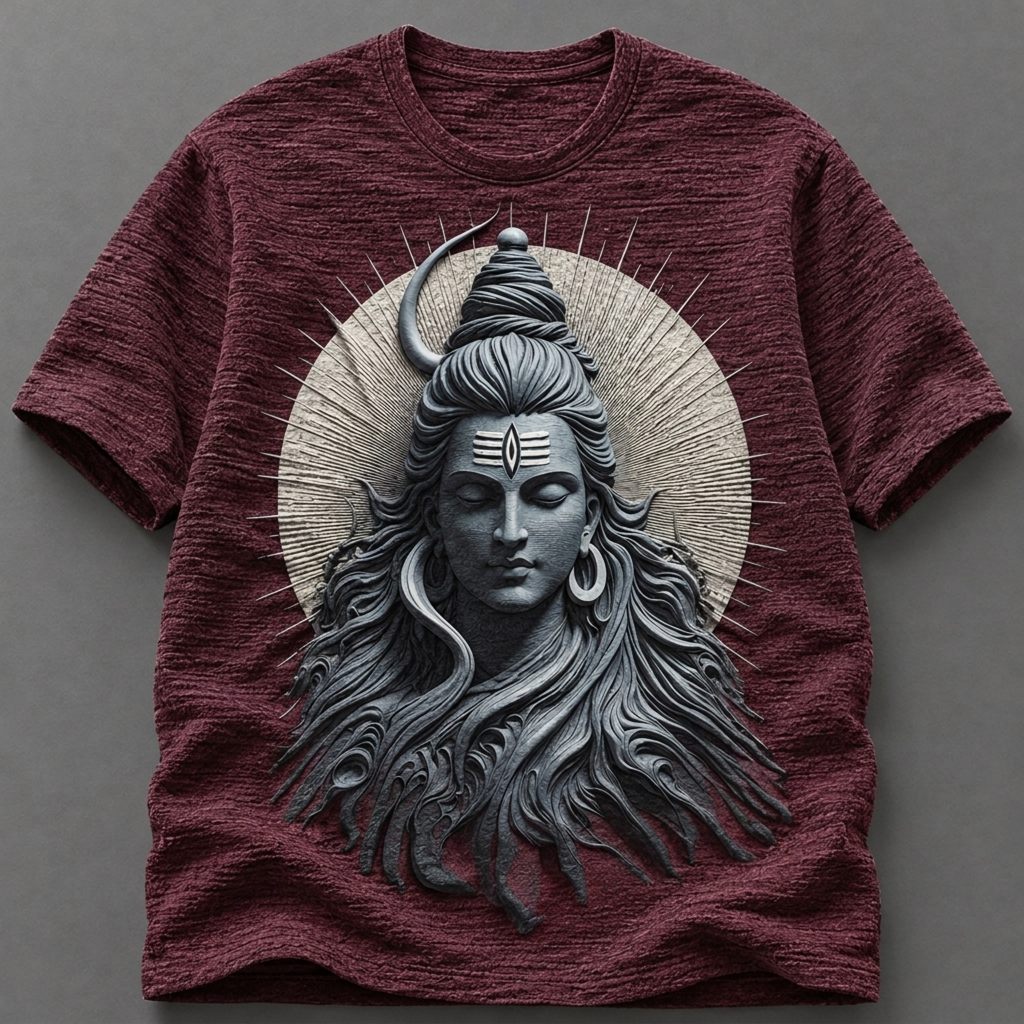 Lord Shiva Cosmic Energy White T-Shirt