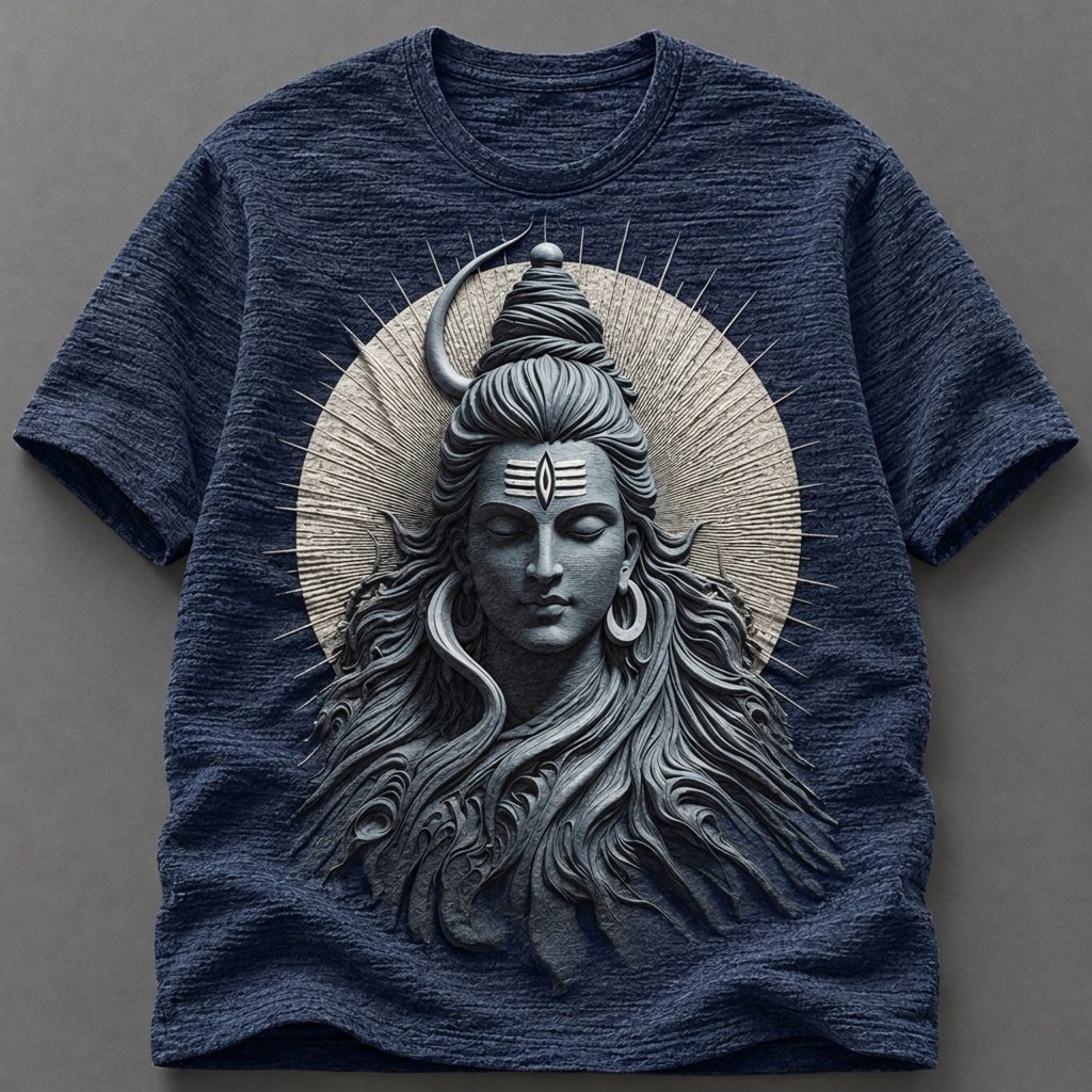 Lord Shiva Cosmic Energy White T-Shirt
